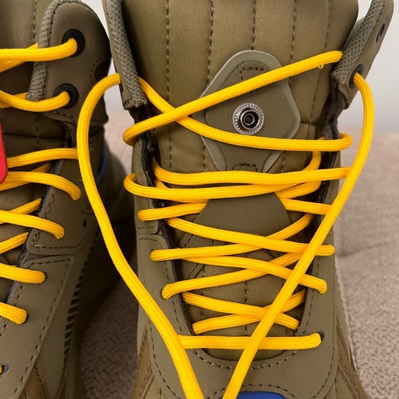 PUMA Rs-x Mid C Militia Wtr 'Green Red Yellow Training Sneaker Size 4.5 Youth - Picture 5 of 8